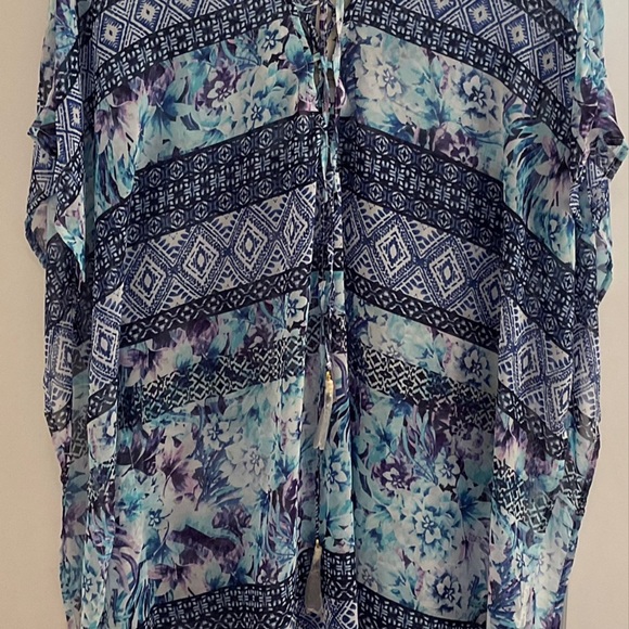 Tommy Bahama Aquapetals Lace Up Tunic - NWT - Size S/M - Picture 2 of 13